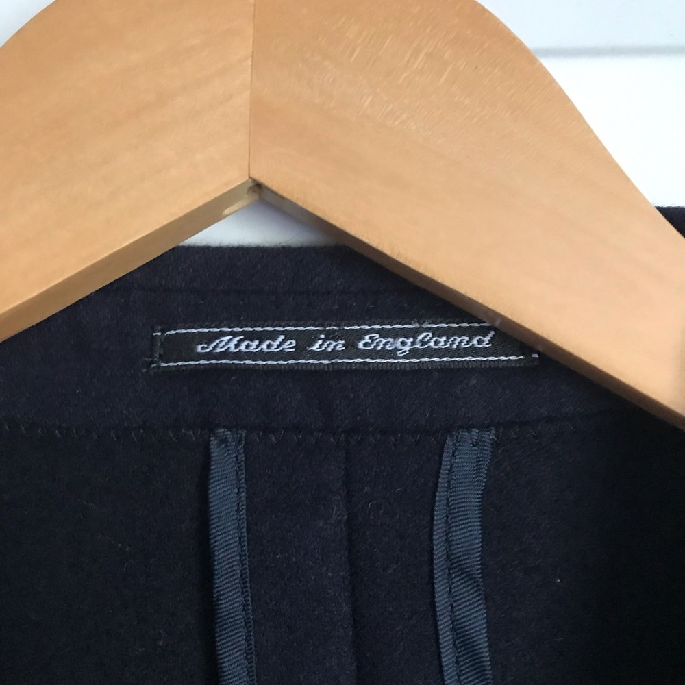 Navy Wool Sports Coat Jacket - Picture 2 of 12